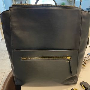 Fawn Design x Nordstrom black diaper bag